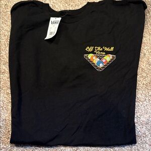 Vans Black Graphic 'Off The Wall' Pool Ball Tee